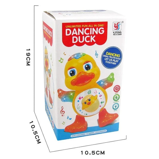 Electric Dancing Duck Toy with Music & Flashing LED Lights – Interactive Educational Toy for Kids