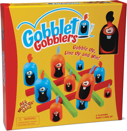 Gobblet Gobblers Tic Tac Toe Strategy Board Game – Fun Family Game for Kids & Adults, Educational STEM Puzzle, Award-Winning Plastic Game