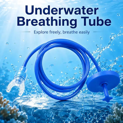 Scuba Diving Oxygen Supply Set – Leak-Proof Silicone Breathing Valve with Splash-Resistant Regulator, Snorkels & Diving Mask for Pool Training