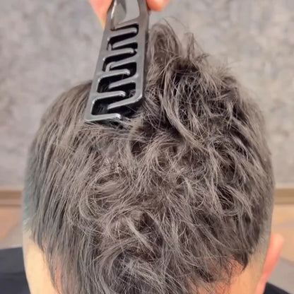 Men's Hair Volumizing Comb – Z-Shape Root Lift Styling Comb for Fluffy Hairstyles, Bangs & Seamless Hair Parting