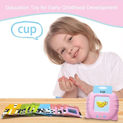 Talking Flash Cards for Kids – Interactive Electronic English Learning Toy with Audio, Educational Sight Word Reader for Toddlers, Preschool & Kindergarten