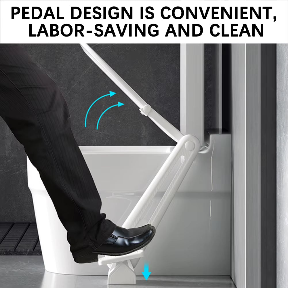 Foot Pedal Toilet Seat Lid Lifter – Hands-Free Foot-Operated Toilet Lid Opener for Hygienic Bathroom Use