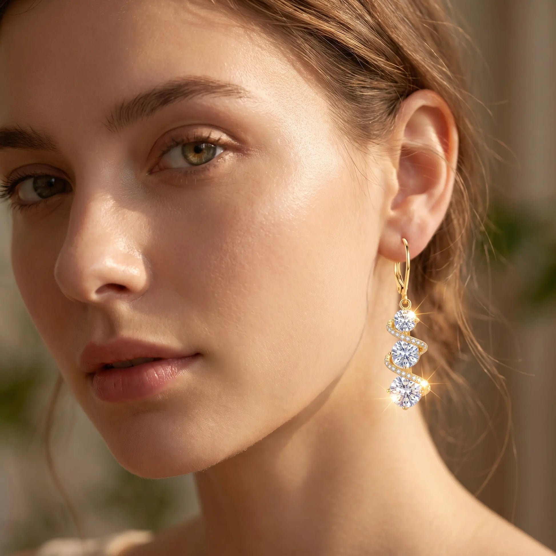 Lisizen Luxury Zircon Tassel Earrings – Elegant Long Dangle Earrings for Women, Minimalist Fashion Jewelry