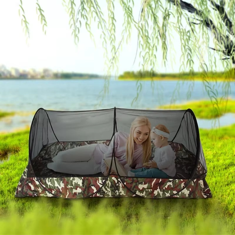 Waterproof Camping Mosquito Net Tent – Portable Folding Shelter with Single Door for Outdoor, Garden & Travel