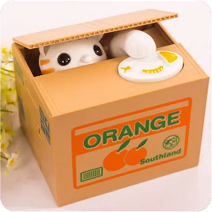 Cute Panda Stealing Coin Bank – Automatic Money Saving Piggy Bank for Kids, Fun Coin-Eating Money Box Gift