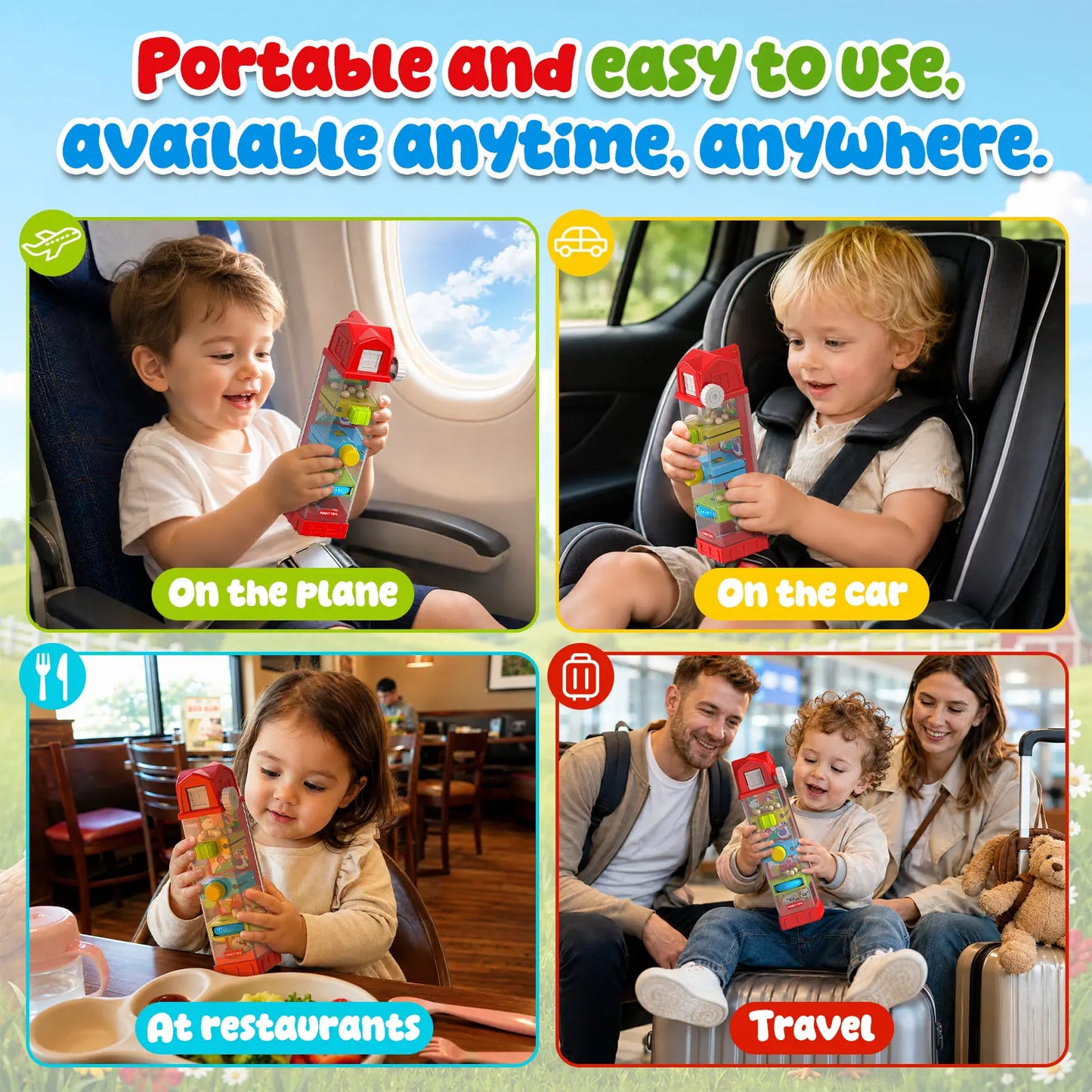 Montessori Farm Egg Drop Toy for Toddlers Ages 2–4 – Fine Motor Learning Activity, Cause & Effect Educational Toy, Quiet Travel Gift for Boys & Girls