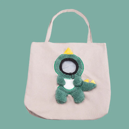 Bee-Shaped Pet Carrier Bag – Portable Canvas Shoulder Tote for Cats, Puppies & Small Pets