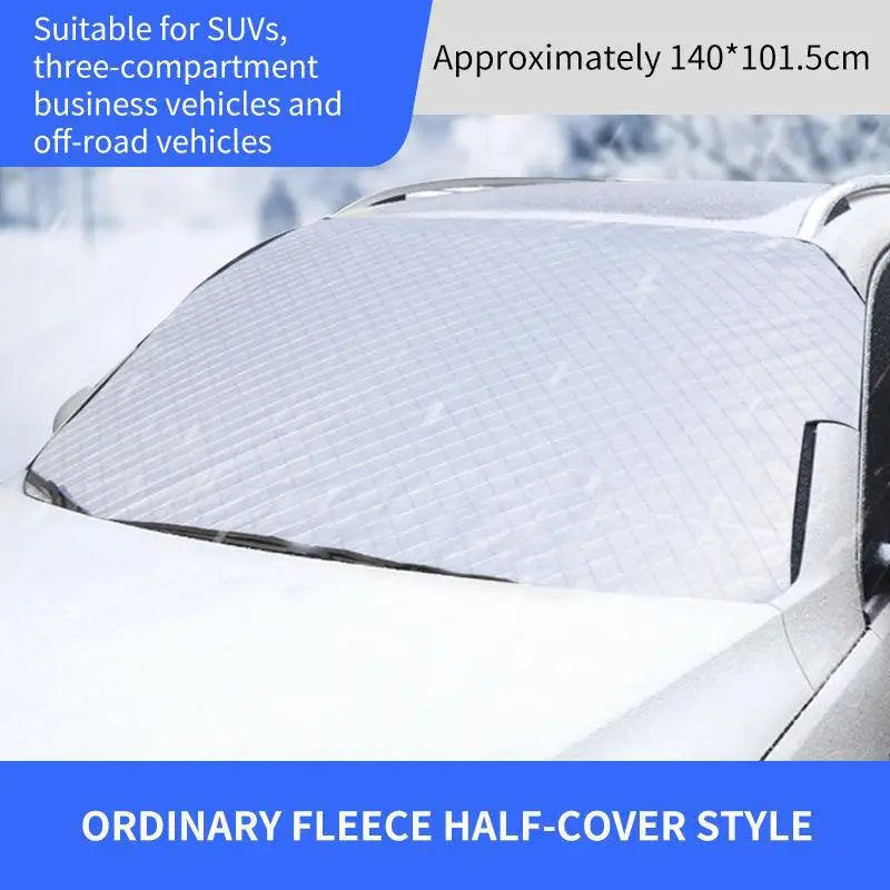 Universal Car Windshield Sun Shade Cover – Waterproof Snow, Ice & UV Protection for Front Windscreen