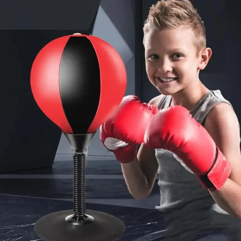 Kids Punching Bag Toy with Suction Cup – Desktop Stress Relief Boxing Ball for Fun Exercise & Active Play