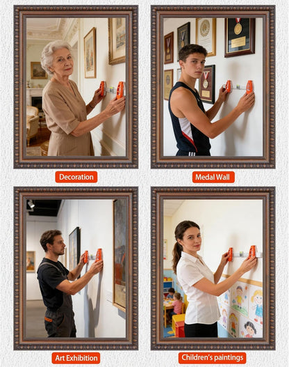 Picture Hanging Tool with Built-In Level – Precision Wall Mount Alignment Ruler for Photo Frames, Artwork & Home Decor