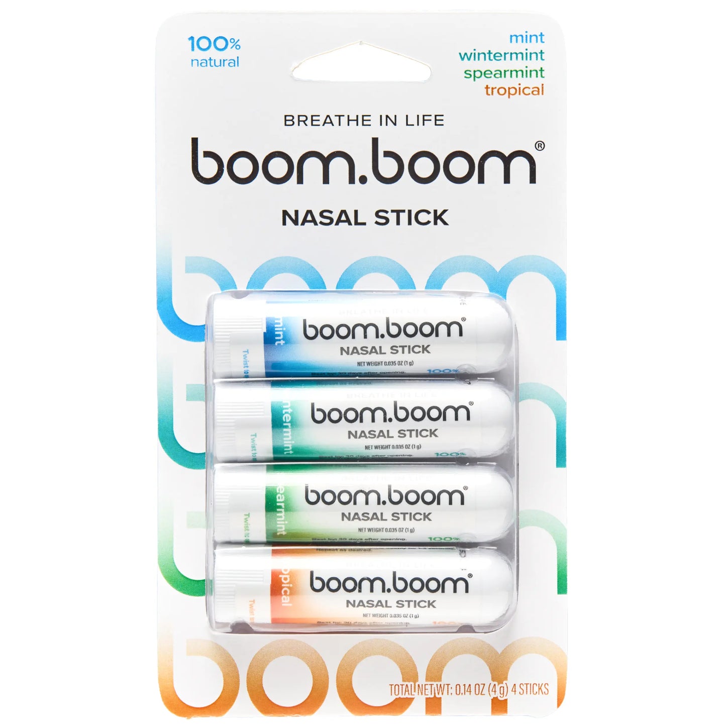 BoomBoom Nasal Stick – Essential Oil Nasal Inhaler with Vapor Flow Technology for Refreshing, Easy Breathing & Daily Wellness