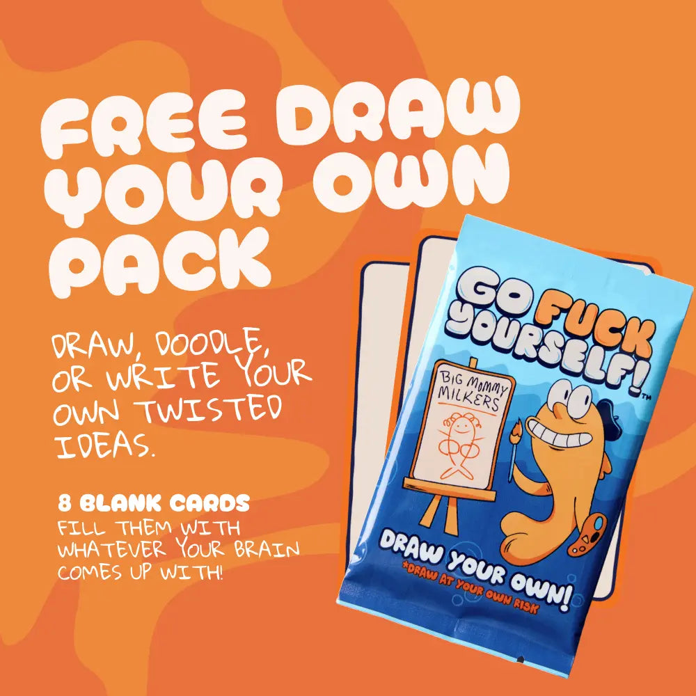 Go F* Yourself Adult Card Game – Hilarious Party Game for 3–10 Players, 52 Funny Cards, Fast & Easy to Learn, Perfect for Game Nights, White Elephant Gifts & Stocking Stuffers