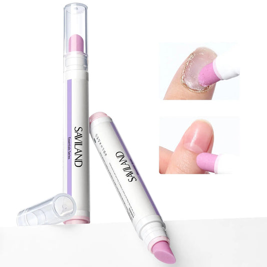 Saviland Cuticle Care Pen Set – Ceramic Cuticle Pusher & Nourishing Cuticle Oil for Healthy, Strong Nails