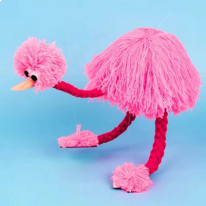 Puppet Ostrich Magic Tricks Handicraft Vintage Wire-Controlled Puppetry Interactive Educational Toys for Children