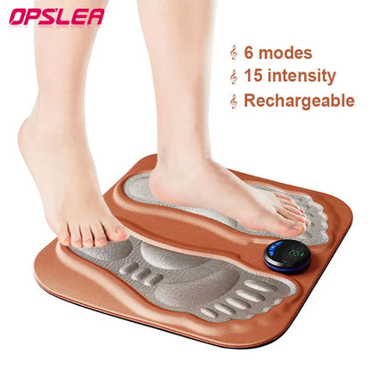 Rechargeable EMS Foot Massager Pad – Electric Muscle Stimulator Mat for Foot Relaxation, Pain Relief & Improved Circulation
